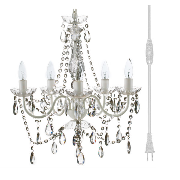 House of Hampton® Candle Style 5 Light PlugIn Chandelier & Reviews Wayfair Canada